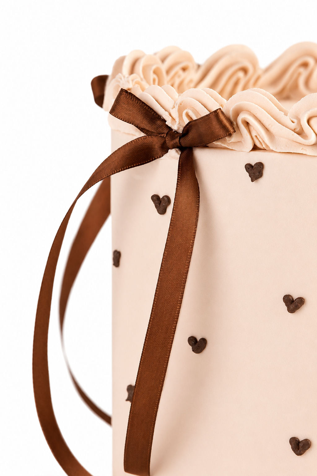 Blush Ribbon Celebration Cake