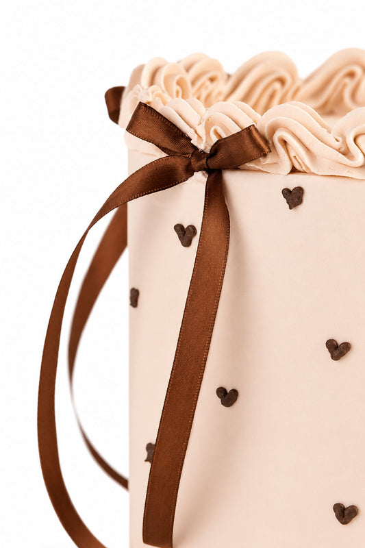 Blush Ribbon Celebration Cake