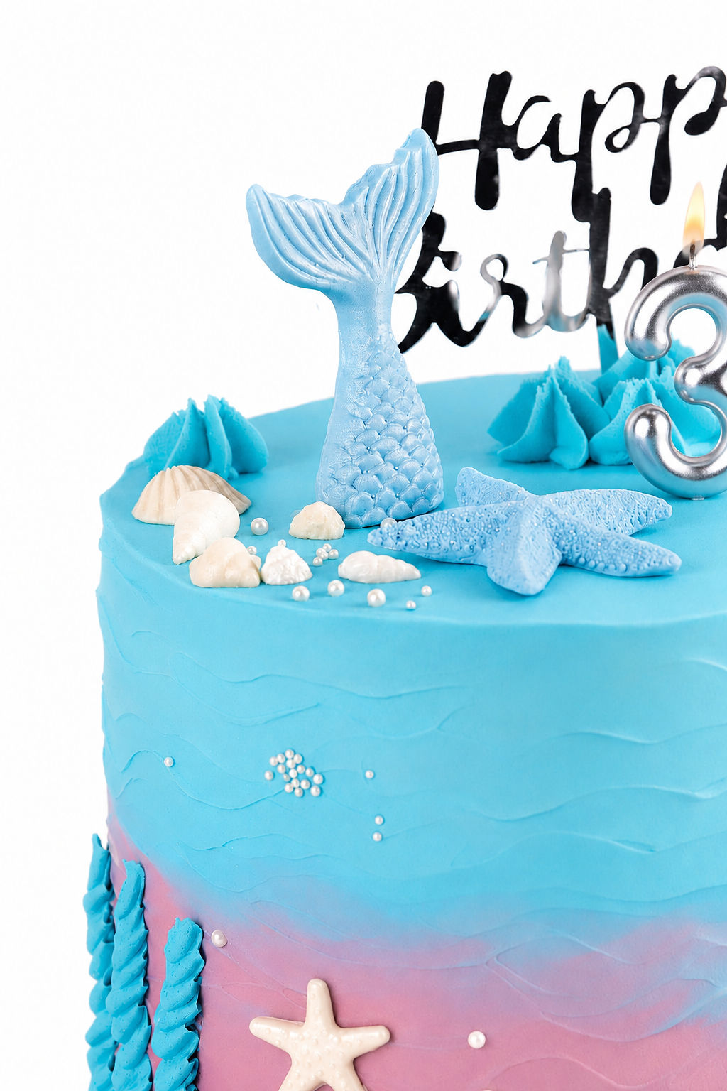 Mermaid Tail Birthday Cake